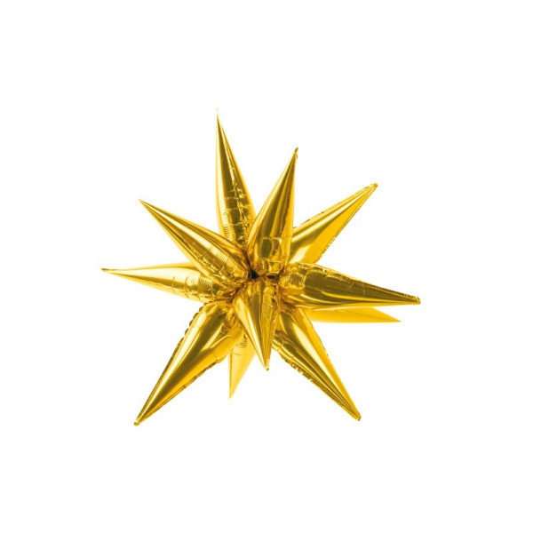 Globo Foil de Estrella 3D de 70 Centímetros de color Oro