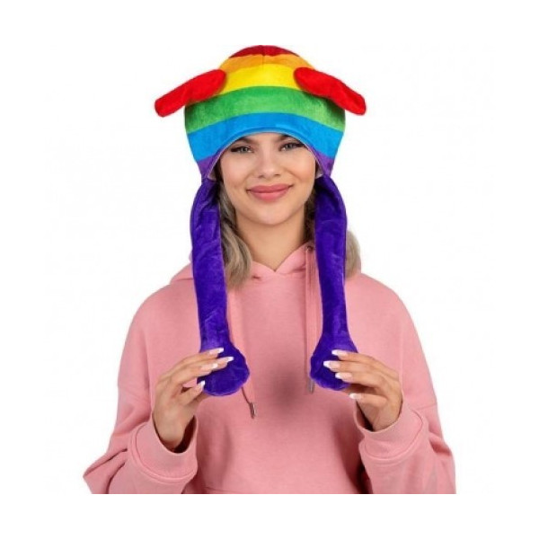 Gorro de Orejas Rainbow para Adulto