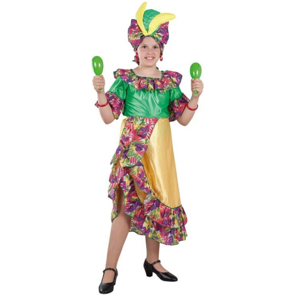 Disfraz de Rumbera Caribeña Infantil