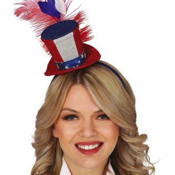 Mini Sombrero de América con Pluma