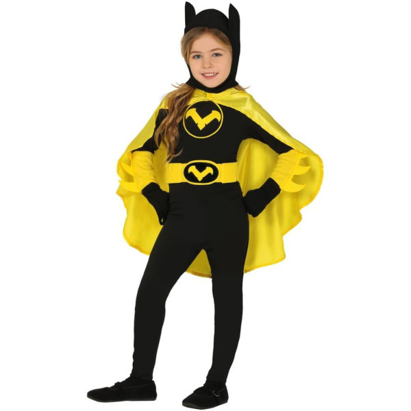 Disfraz de Superheroína de color Negro Infantil