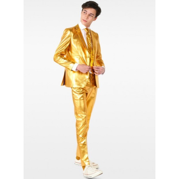 Traje de Groovy de color Oro Infantil
