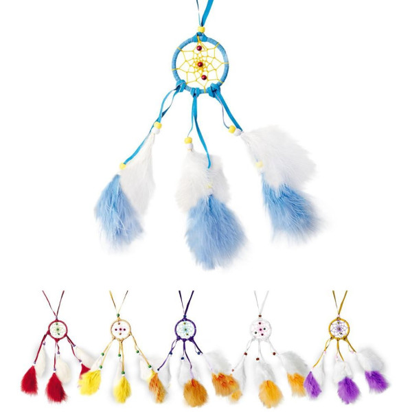 Collar de Caza Sueños con Plumas Varios Colores para Adulto
