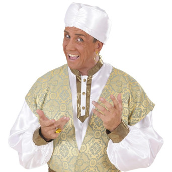 Turbante de color Blanco para Adulto