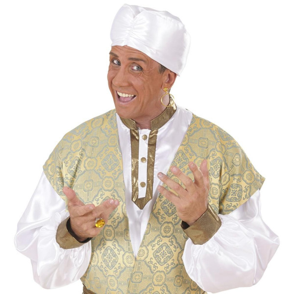 Turbante de color Blanco para Adulto