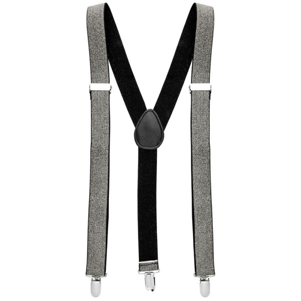 Tirantes Lúrex de color Plata Extra Largos de 115-120 Centímetros para Adulto