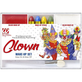 Kit de Maquillaje de Payaso para Cuerpo y Cara