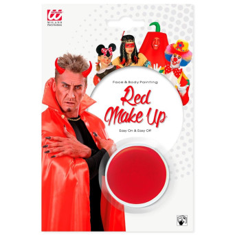 Maquillaje al Agua de 9,6 Mililitros de color Rojo para Cuerpo y Cara