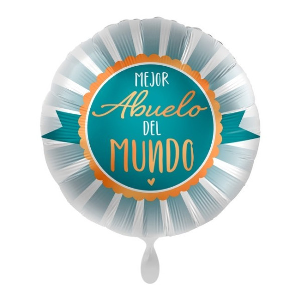 Globo Foil de Mejor Abuelo del Mundo de 43 Centímetros