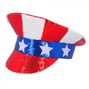 Gorra de U.S.A. Brillante para Adulto