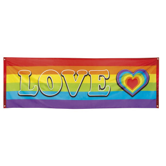 Banner de Love Rainbow de 74 x 220 Centímetros