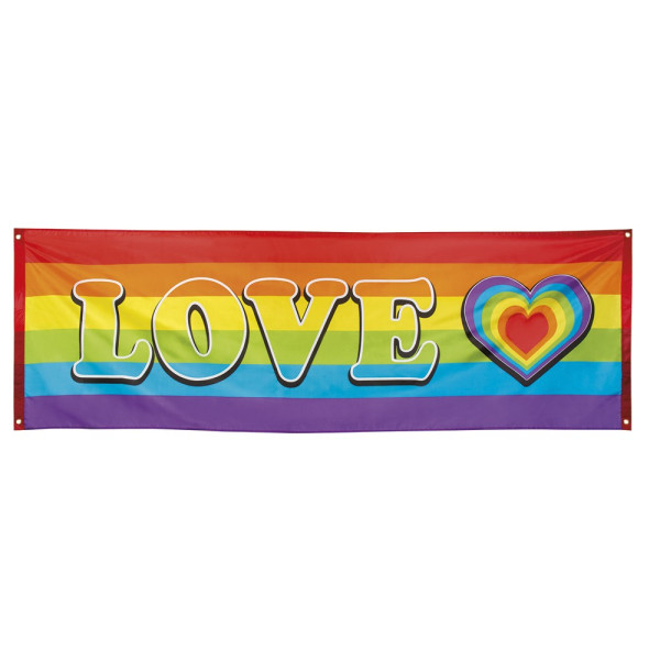 Banner de Love Rainbow de 74 x 220 Centímetros