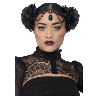 Diadema de Adorno con Rosas Fever para Adulto