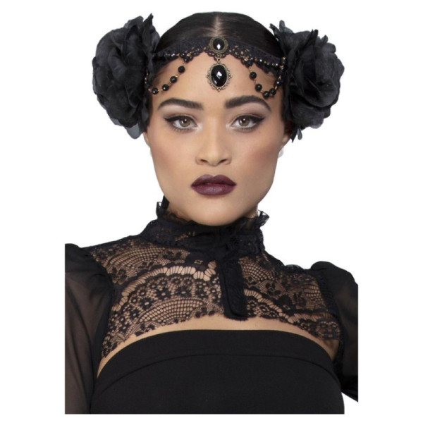 Diadema de Adorno con Rosas Fever para Adulto