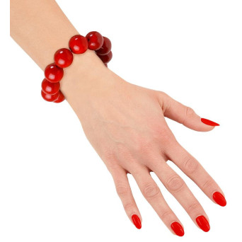 Pulsera de los años 70´s de color Rojo para Adulto