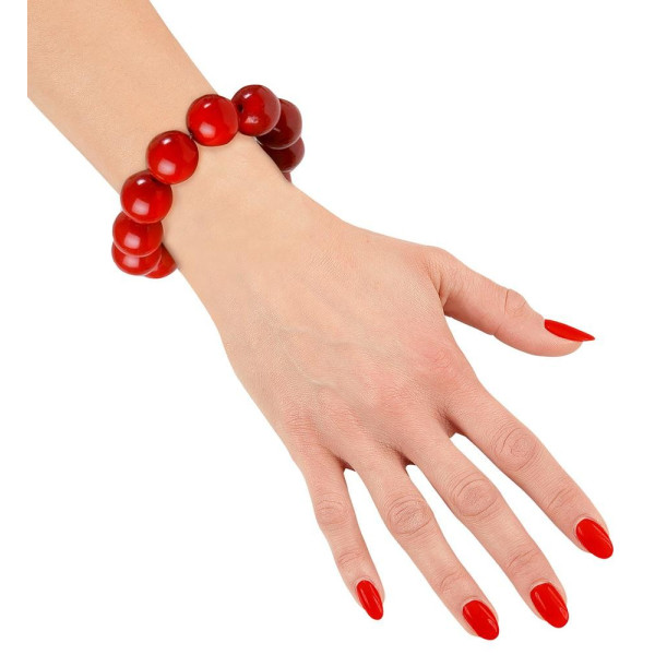 Pulsera de los años 70´s de color Rojo para Adulto