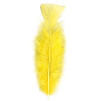 Pluma 50 Unidades de 10 Centímetros de color Amarillo