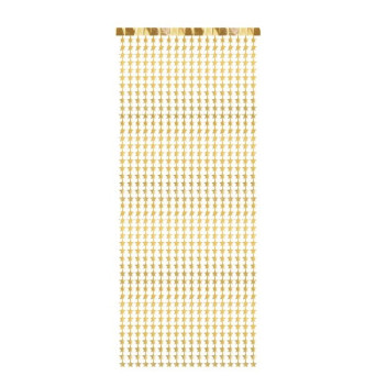 Cortina de Estrella de 100 x 245 Centímetros de color Oro