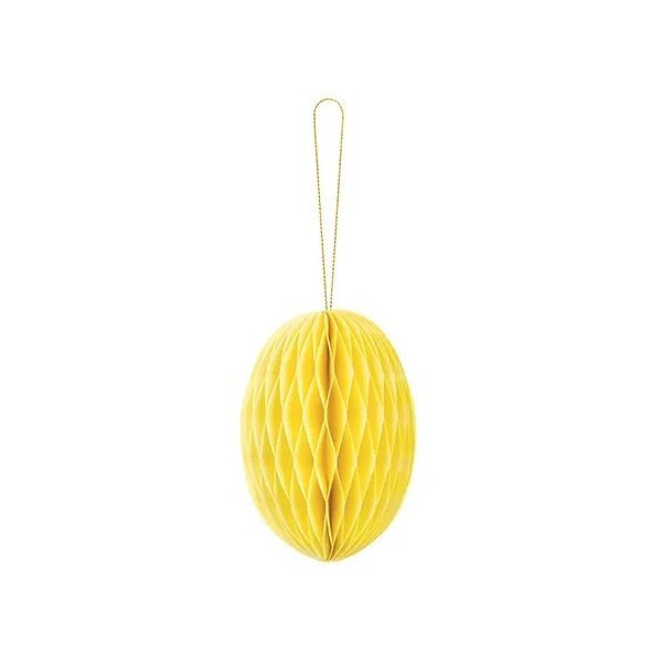 Huevo de Papel de 12 Centímetros de color Amarillo