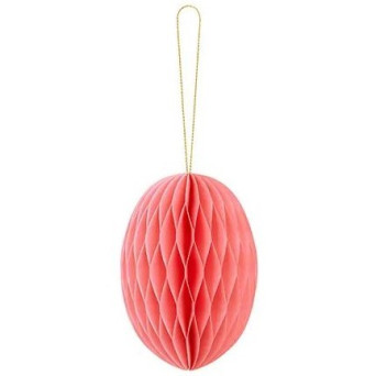 Huevo de Papel de 12 Centímetros de color Rosa