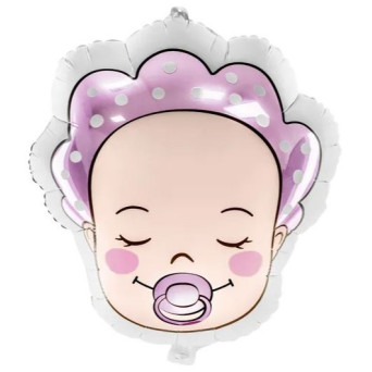 Globo Foil de Bebé Niña de 40 x 45 Centímetros