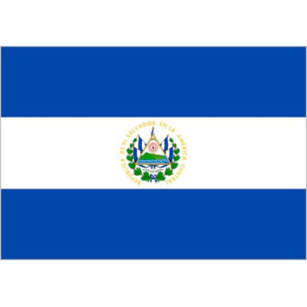 Bandera de El Salvador de Poliéster Microperforada Reforzada