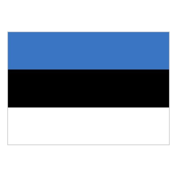 Bandera de Estonia de Poliéster Microperforada Reforzada
