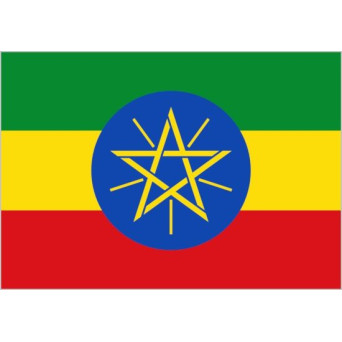 Bandera de Etiopía de Poliéster Microperforada Reforzada