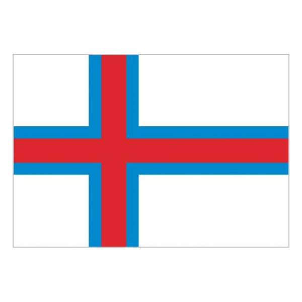 Bandera de Islas Feroe de Poliéster Microperforada Reforzada