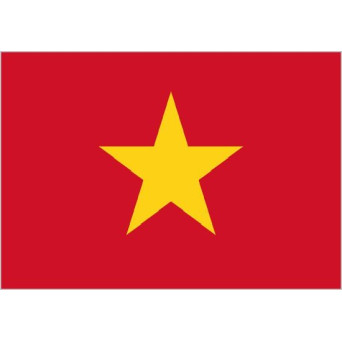 Bandera de Vietnam de Poliéster Microperforada Reforzada