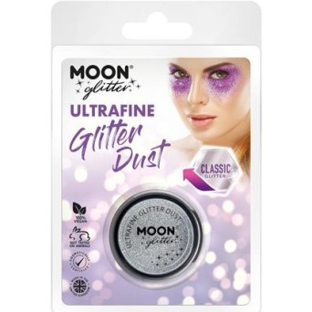 Purpurina UltraFina Moon Glitter Classic Ultrafine de 5 Gramos de color Plata