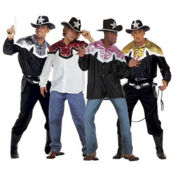 Camisa de Vaquero Varios Colores para Adulto