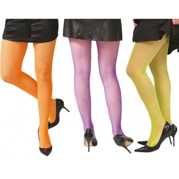 Medias de Rejilla de color Neón para Adulto