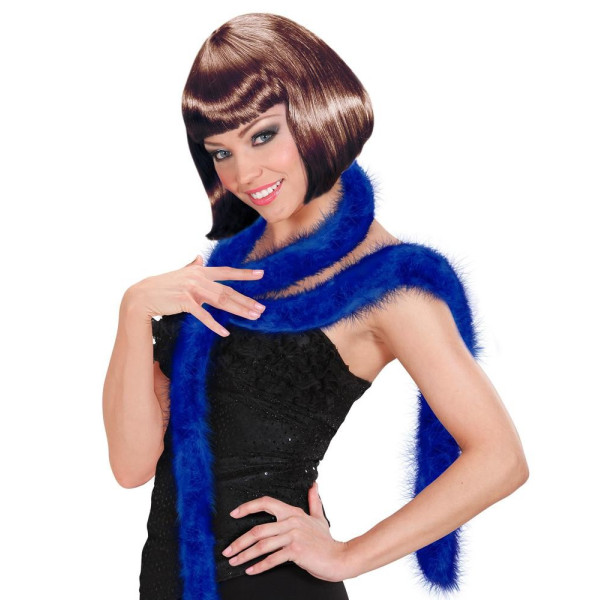Boa de Marabú Elegante de color Azul de 2 Metros