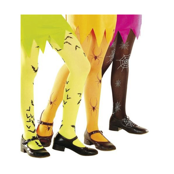 Medias de Halloween de color Neón Infantil