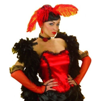 Guantes de Dama de Salón de color Rojo para Adulto