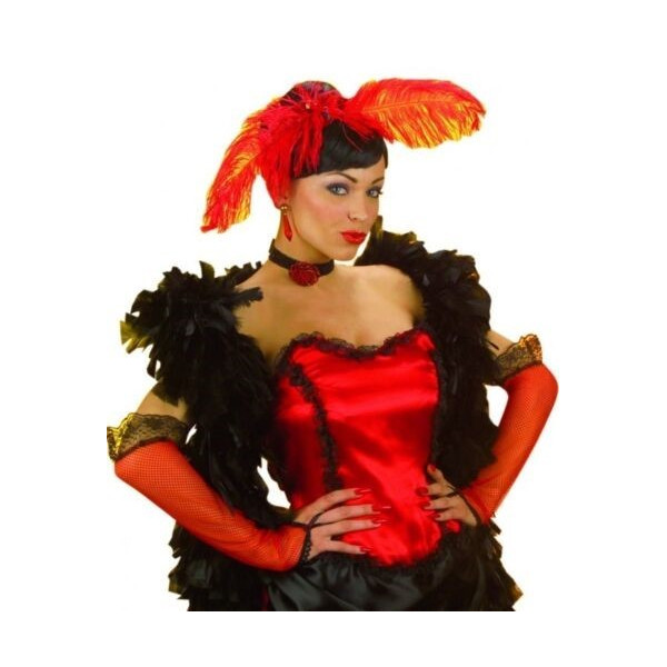 Guantes de Dama de Salón de color Rojo para Adulto