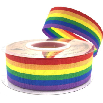 Cinta de Bandera LGTBI de 25 Milímetros x 15 Metros