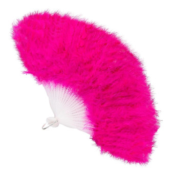 Abanico de Plumas de color Fucsia