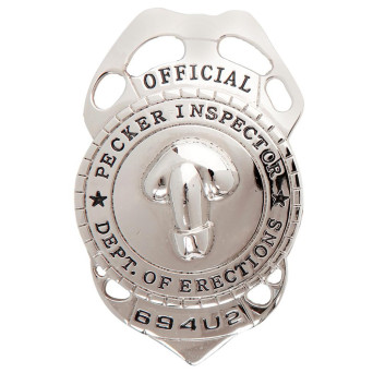 Placa de Inspector Pene para Adulto