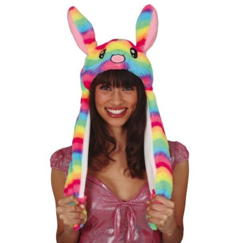Gorro de Conejo Rainbow con Movimiento