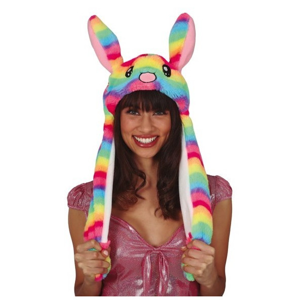 Gorro de Conejo Rainbow con Movimiento