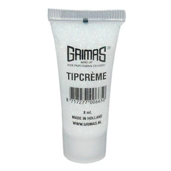 Purpurina en Gel Tipcreme de 8 Mililitros de color Blanco y Azul de Grimas