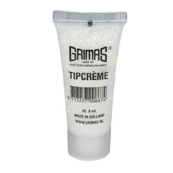 Purpurina en Gel Tipcreme de 8 Mililitros de color Blanco y Rojo de Grimas