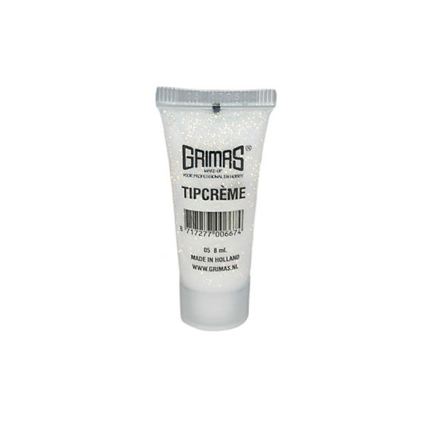 Purpurina en Gel Tipcreme de 8 Mililitros de color Blanco y Rojo de Grimas