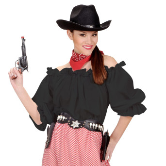 Blusa de color Negro para Adulto