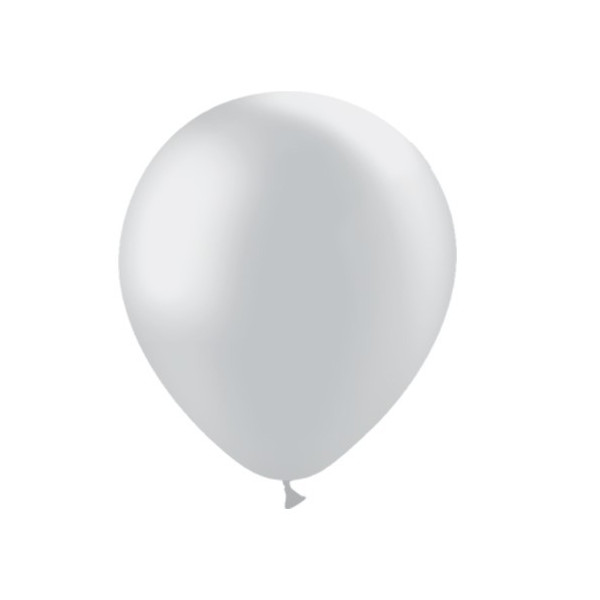 Globo Látex R10 de 24 Centímetros 100 Unidades acabado Metálico 100% Biodegradable de Balloonia