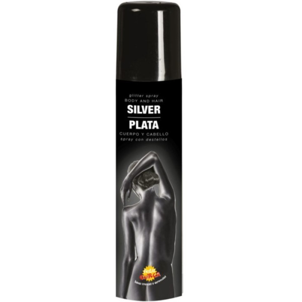 Spray con Purpurina de 75 Mililitros Varios Colores para Cuerpo y Cabello