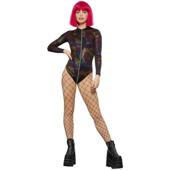 Body de Miss Whiplash Fever con Estampado de Arco Iris para Adulto