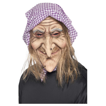 Máscara de Bruja Vieja para Adulto